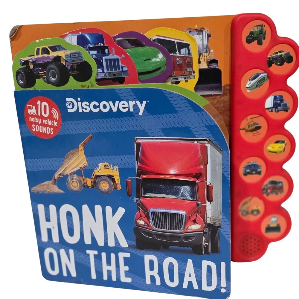 Discovery Honk on the Road10 Sound Vehicle Board Book corners are damaged
